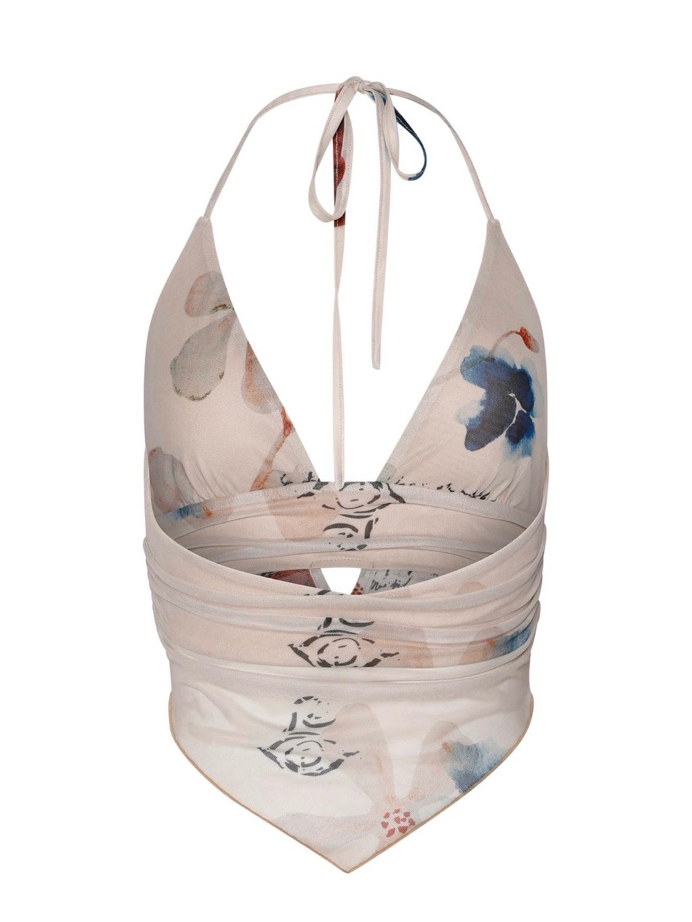 Tiger Mist Faye Neutral Floral Skirt Set - SMALL - Picture 6 of 9